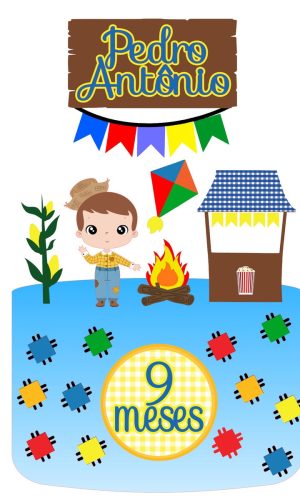 Arquivo Digital Arraia Mêsversário Menino