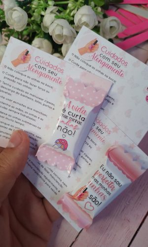 Arquivo Digital Arte para Balas Cuidados Unhas