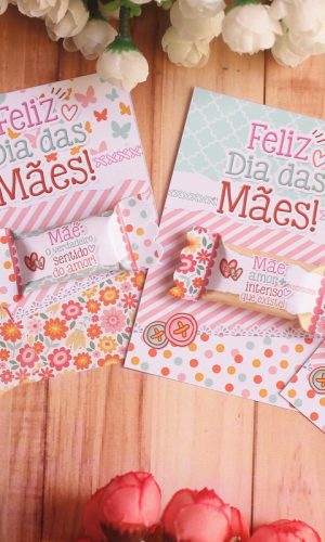 Arquivo digital cartão e balinha dia das mães