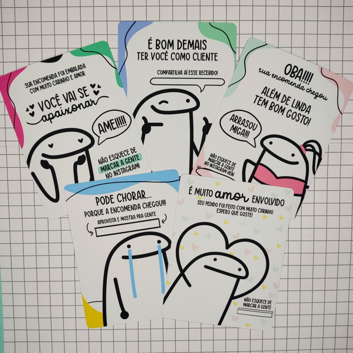 Arquivo digital cartão agradecimento cliente flork