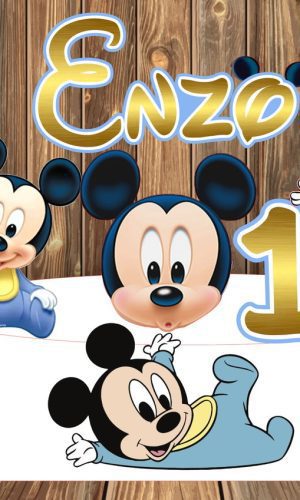 Arquivo Digital Topo Bolo Mickey Baby