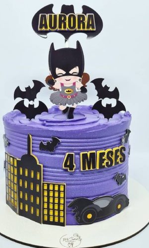 ARQUIVO DIGITAL - Topo de bolo Batgirl cute