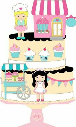 Arquivo digital Topo de bolo Confeitaria CAMADAS 3 -COD 937