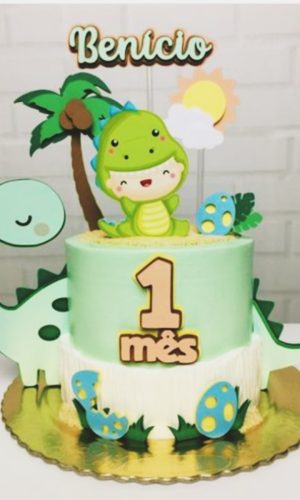 Arquivo digital topo de bolo dino baby