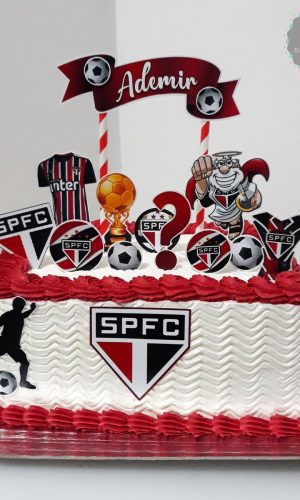 Arquivo Digital Topo de Bolo Futebol São Paulo #1 Pdf/jpg