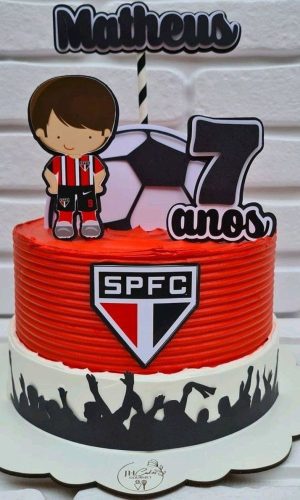 ARQUIVO DIGITAL- Topo de bolo São Paulo cute + 4