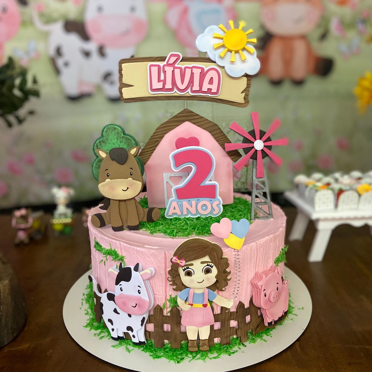 Arquivo Digital Topo Fazendinha Menina em Camadas
