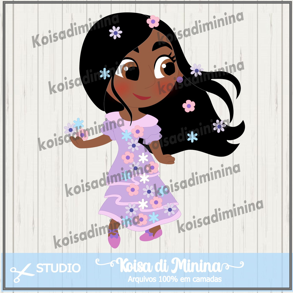 Arquivo em camadas Encanto - Isabela Cute