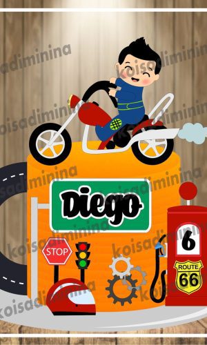 Arquivo em Camadas Motoqueiro Baby