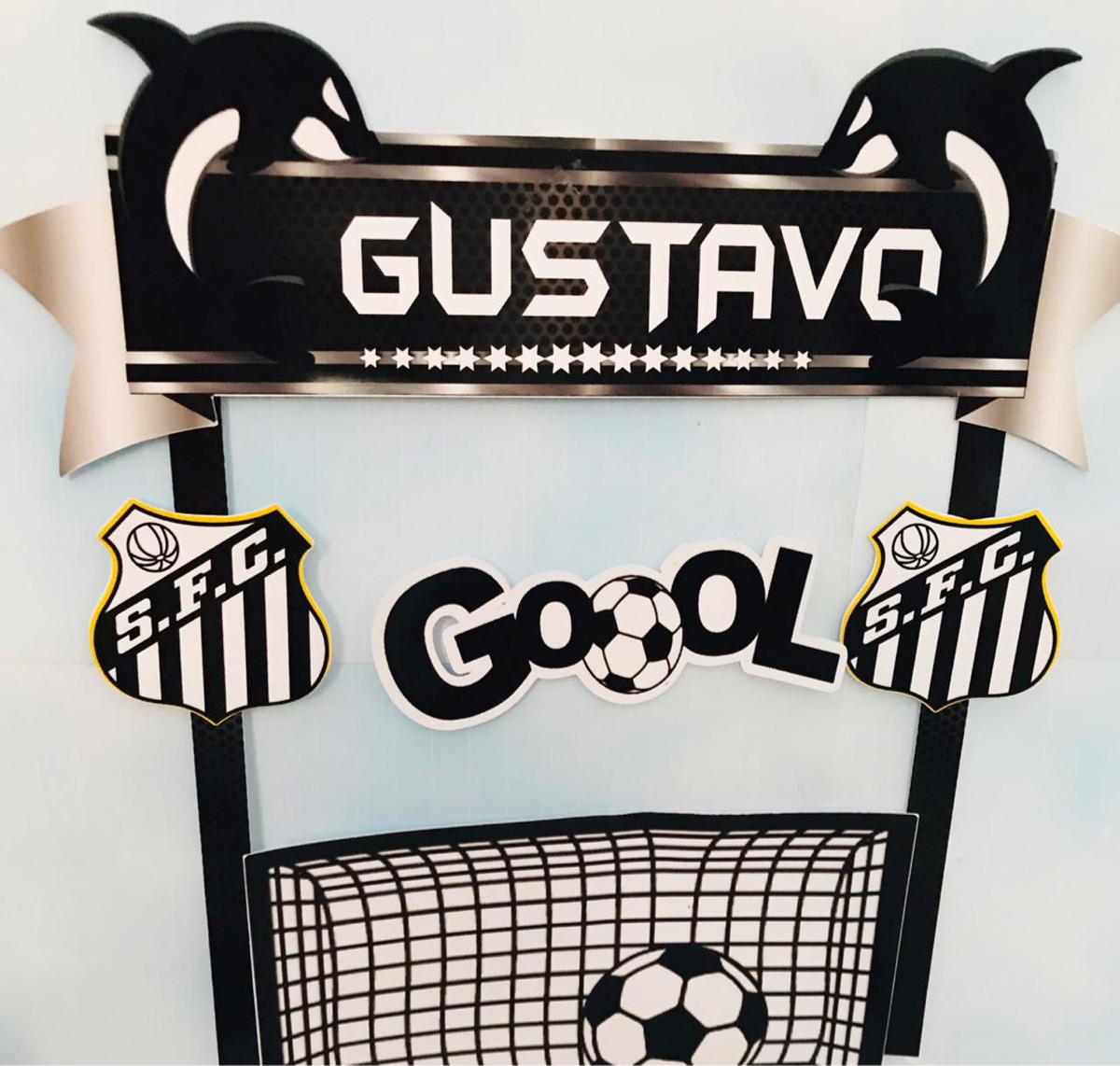 Arquivo em pdf Topo de Bolo Time Peixe Futebol