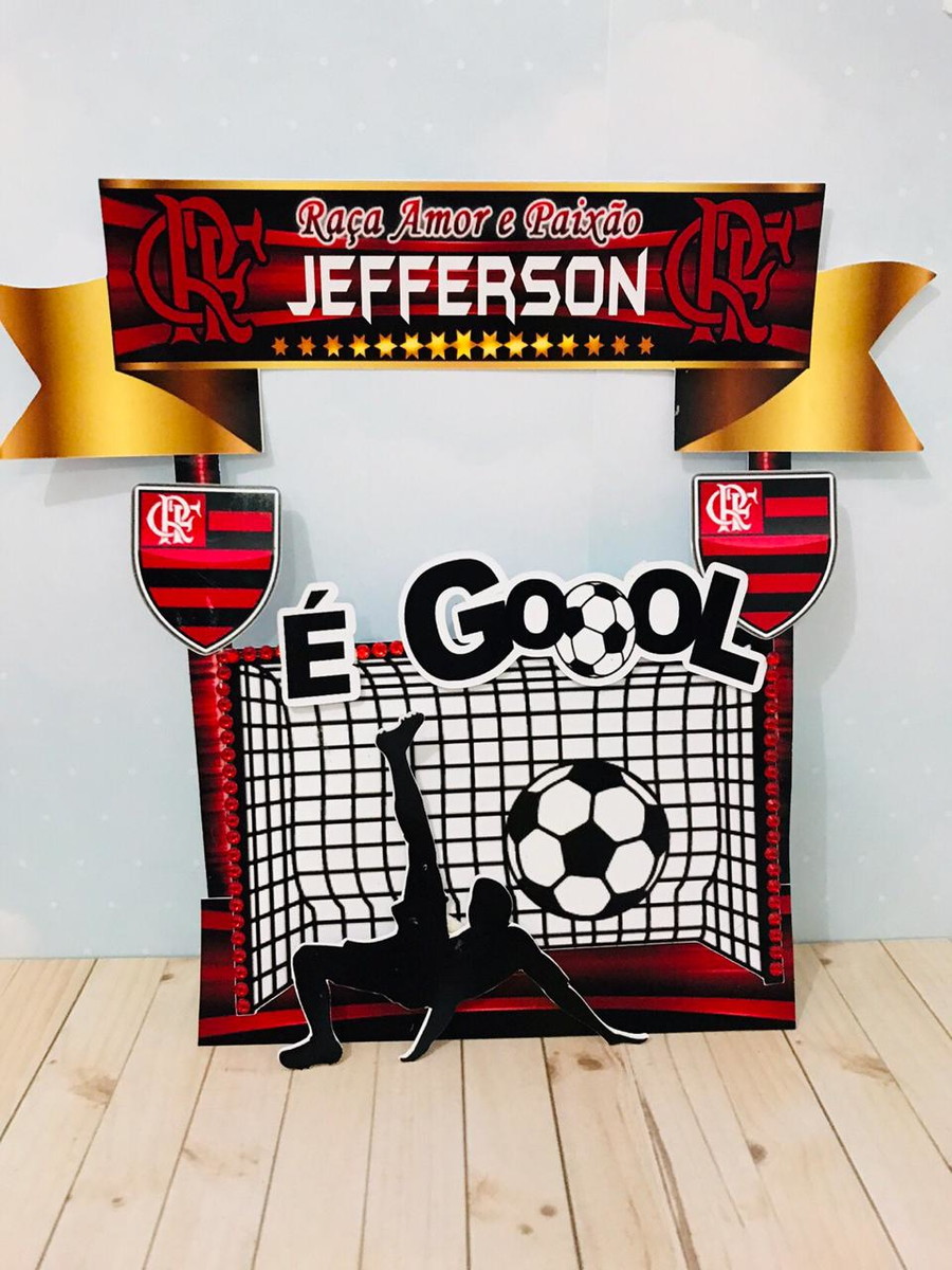 Arquivo Silhouette Topo de Bolo Flamengo Futebol