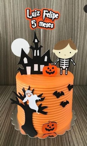 Arquivo Silhouette topo de bolo Halloween Menino Studio 01