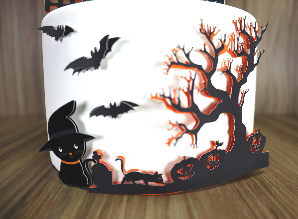 535- Arquivo Silhouette Topo De Bolo Hallowen Cute + 9 - Imagem 3