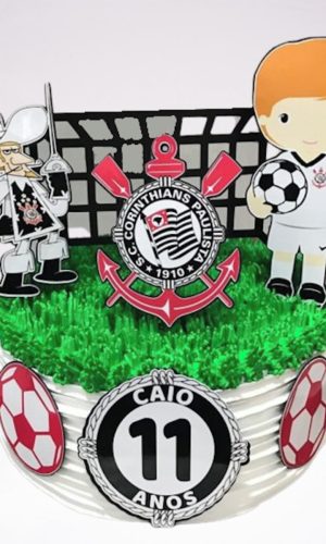 Arquivo Silhouette Topo De Bolo Time De Futebol Timão Gambá