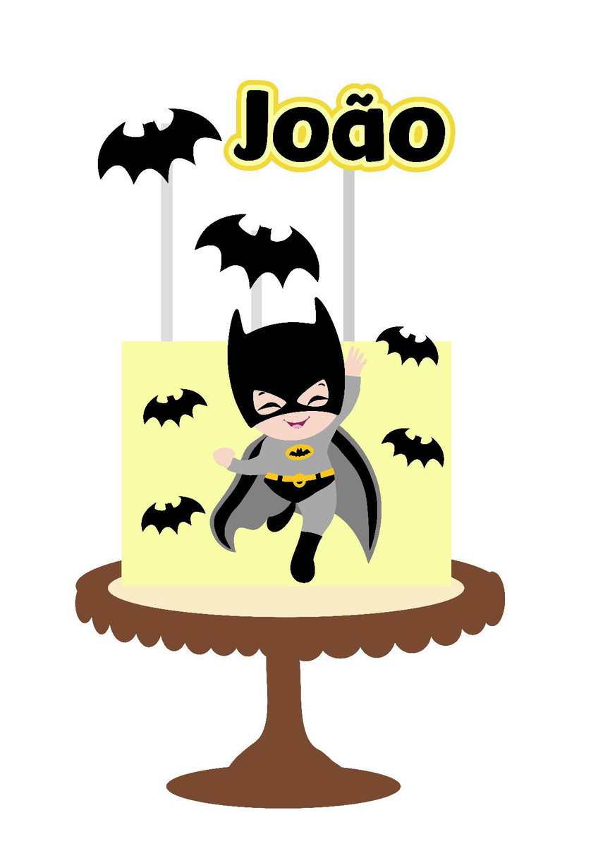 arquivo topo batman cute em camadas