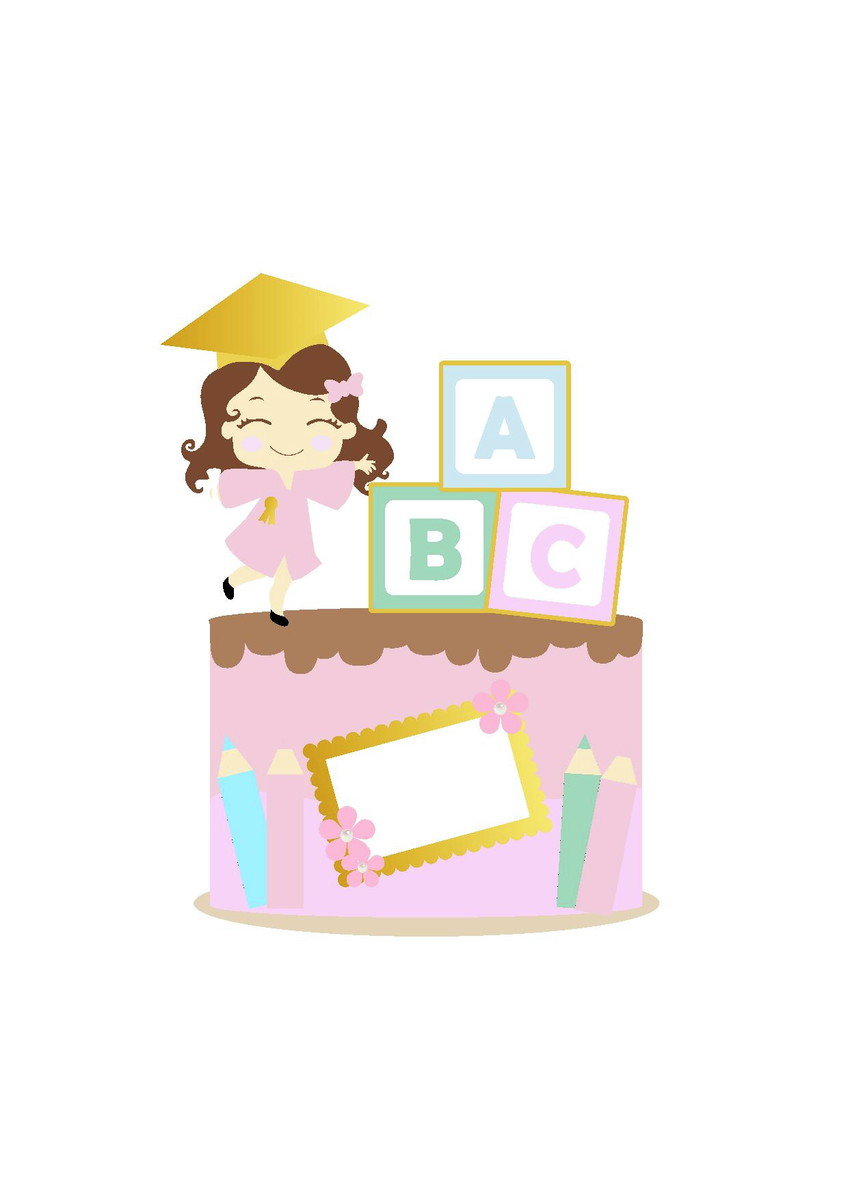 Arquivo topo de bolo ABC menina 2