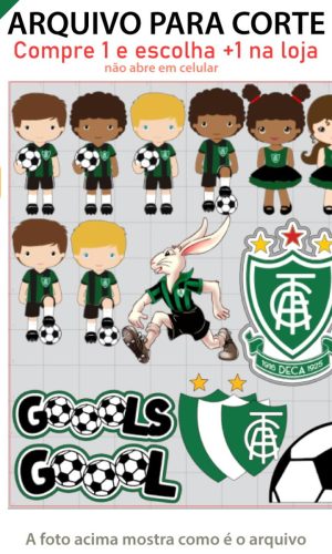 Arquivo Topo de Bolo América Mineiro +1 Arquivo da Loja