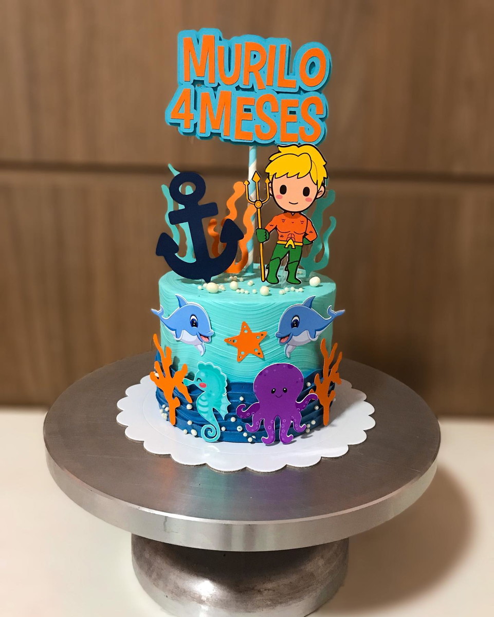Arquivo Topo De Bolo - Aquaman Baby