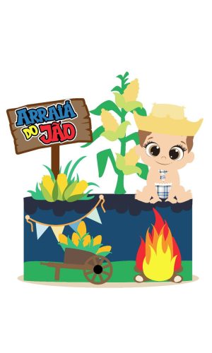Arquivo topo de bolo arraiá bebê menino