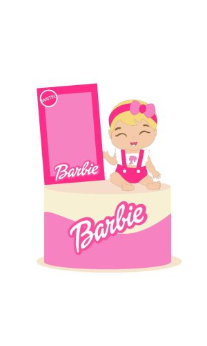 Arquivo Topo de Bolo Baby Barbie