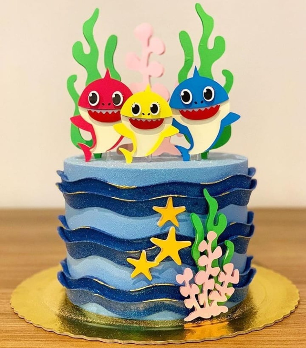 Arquivo Topo de Bolo - Baby Shark