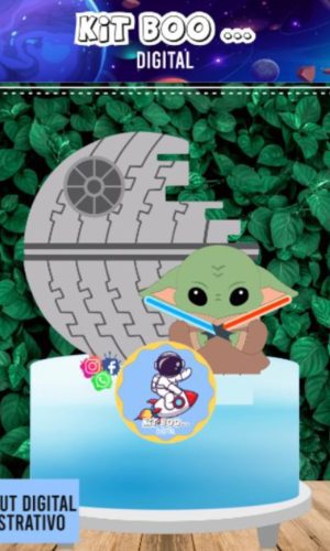 Arquivo Topo de Bolo - Baby Yoda