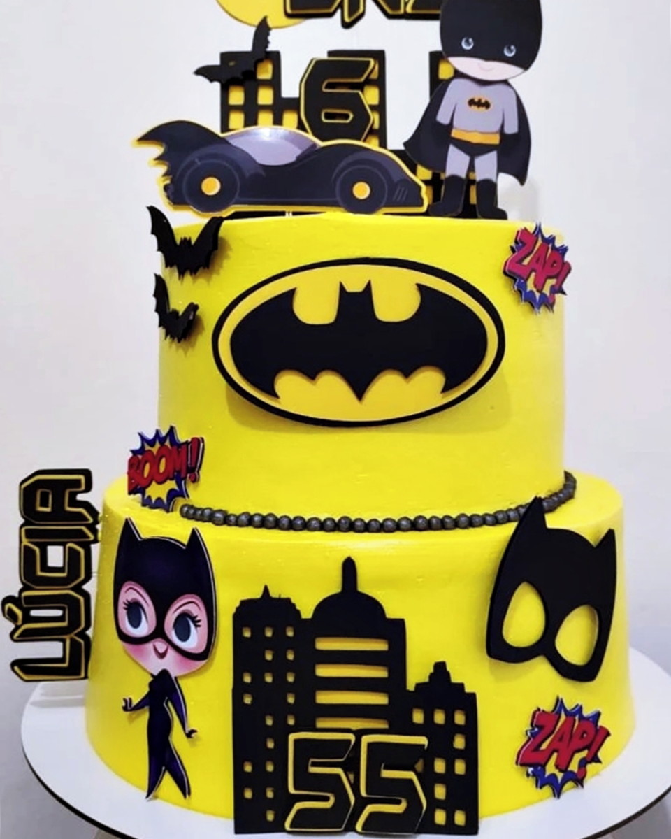 Arquivo de Corte - Topo de Bolo Batman e Mulher Gato - Imagem 3