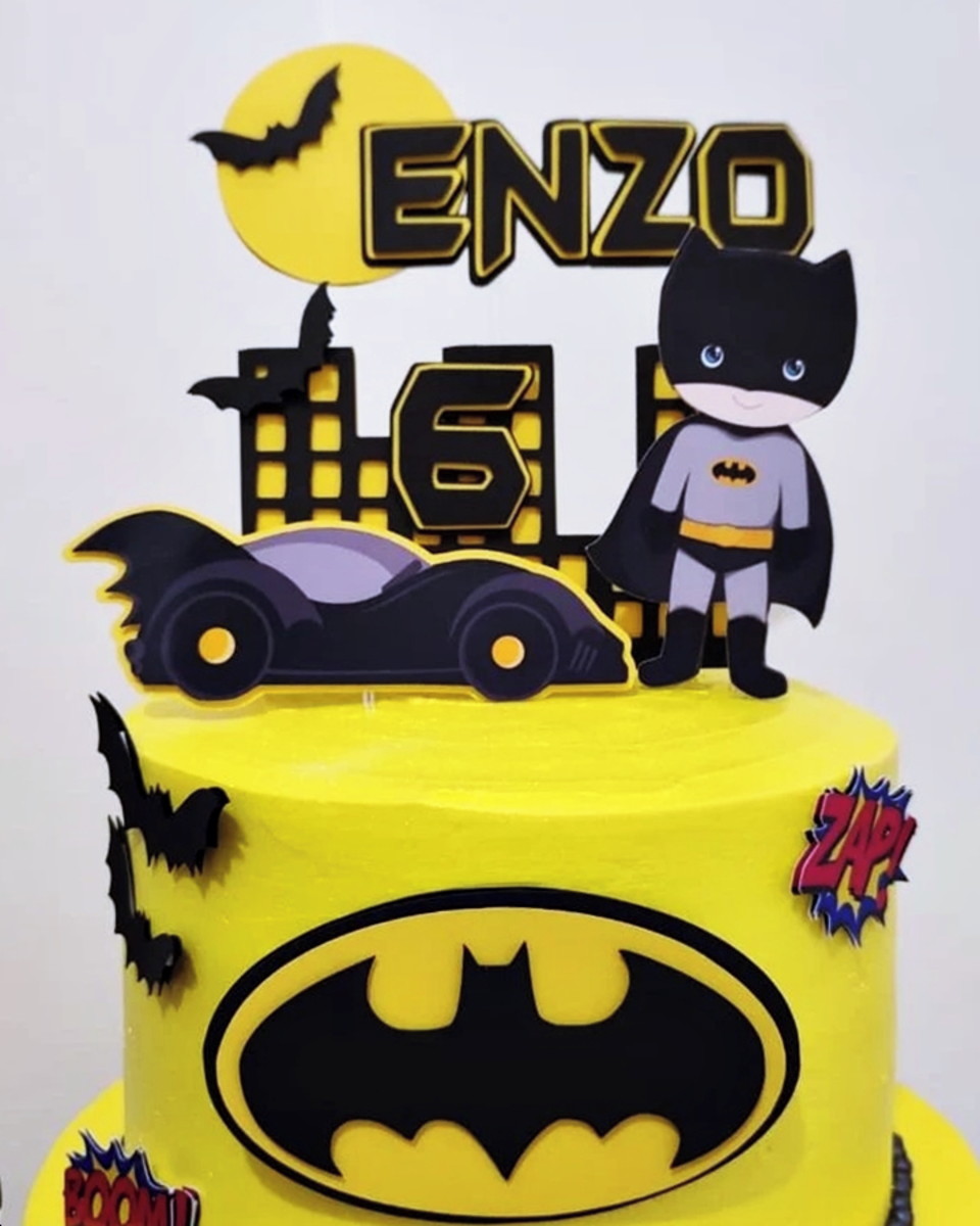 Arquivo de Corte - Topo de Bolo Batman e Mulher Gato - Imagem 4