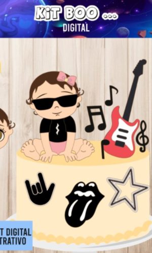 Arquivo Topo De Bolo - Bebê Rock Menina