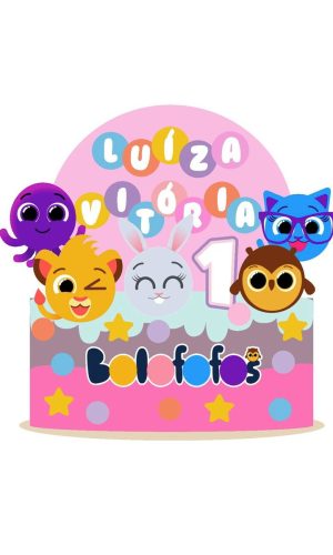 Arquivo topo de bolo bolofofos menina 2