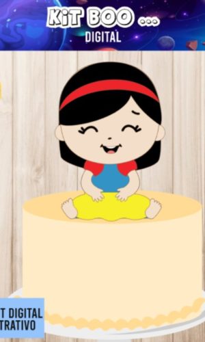 Arquivo Topo De Bolo - Branca De Neve Cute