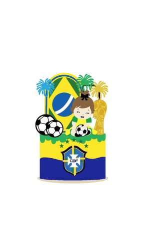 Arquivo Topo de Bolo Brasil Bebê Menina