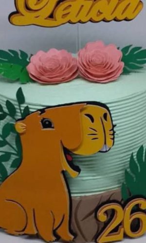 Arquivo Topo de Bolo - Capivara Cute