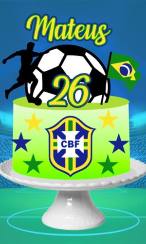 Arquivo Topo de Bolo Copa do Mundo Camadas Ganhe +3 Produtos