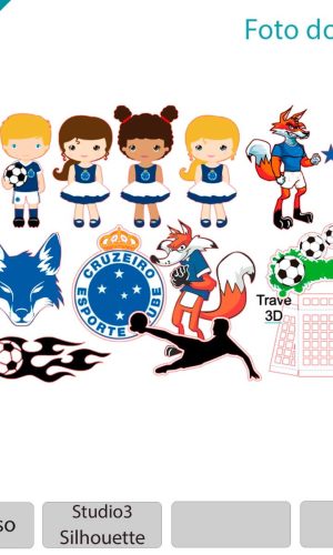 ARQUIVO Topo de bolo Cruzeiro - Time Cruzeiro +1 tema