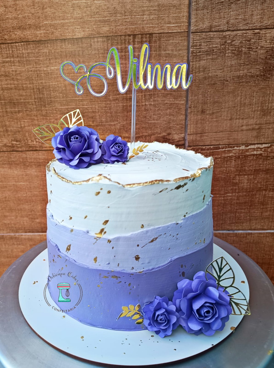 Arquivo Topo de Bolo Flores - Imagem 3