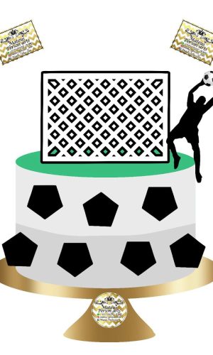 Arquivo Topo de Bolo Futebol + Brinde