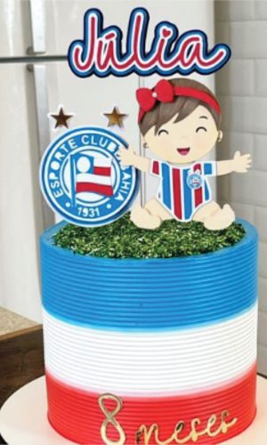 Arquivo Topo de Bolo Futebol Bahia Esporte Clube Menina