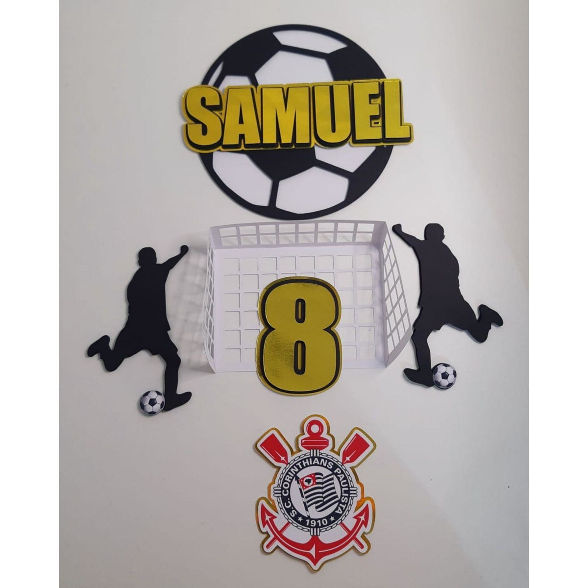 ARQUIVO TOPO DE BOLO FUTEBOL TIME CORINTIANS #14152