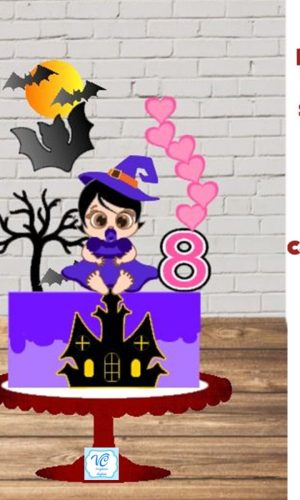 ARQUIVO TOPO DE BOLO HALLOWEEN Bebê camadas-09-COD: 909