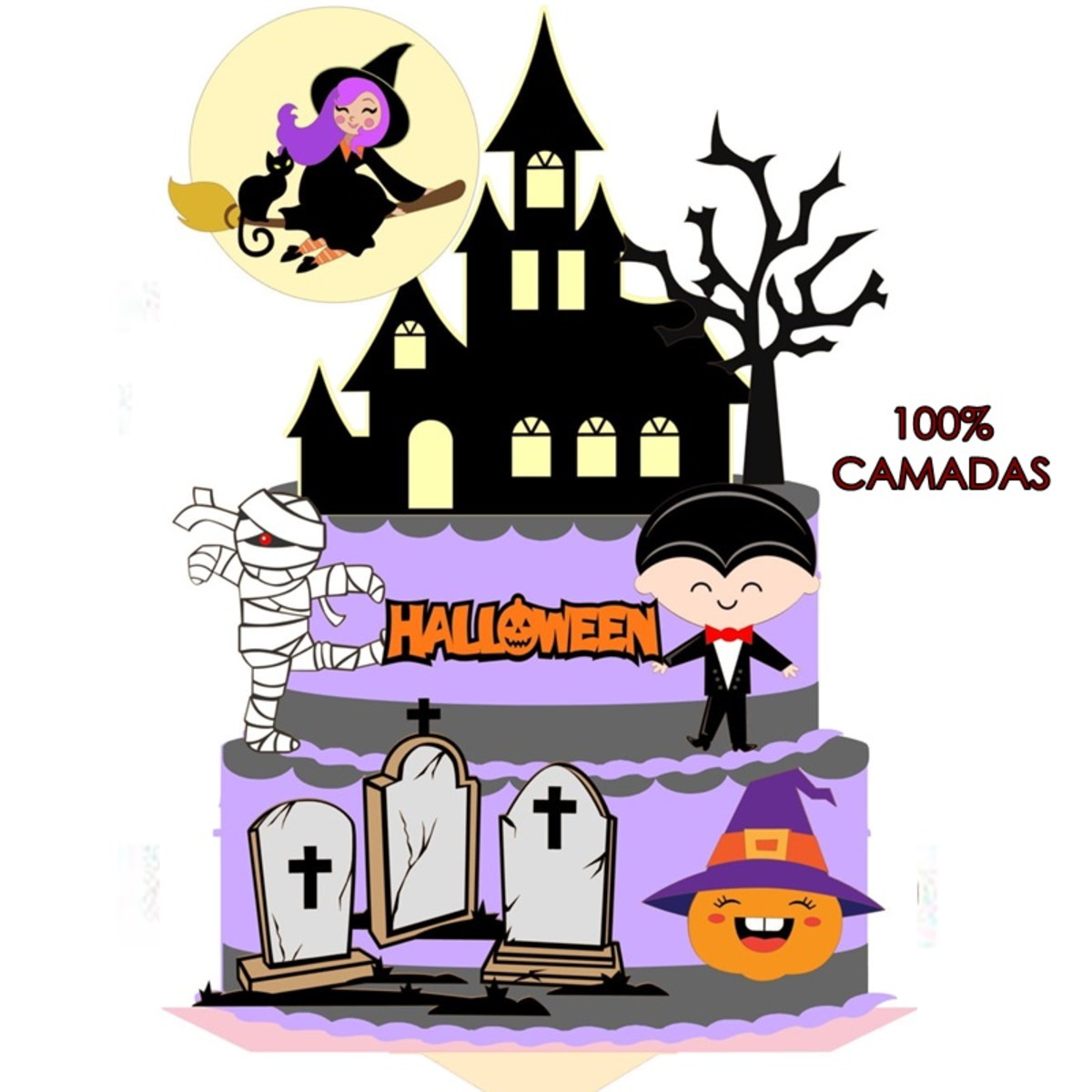 ARQUIVO TOPO DE BOLO HALLOWEEN camadas-03-COD: 903