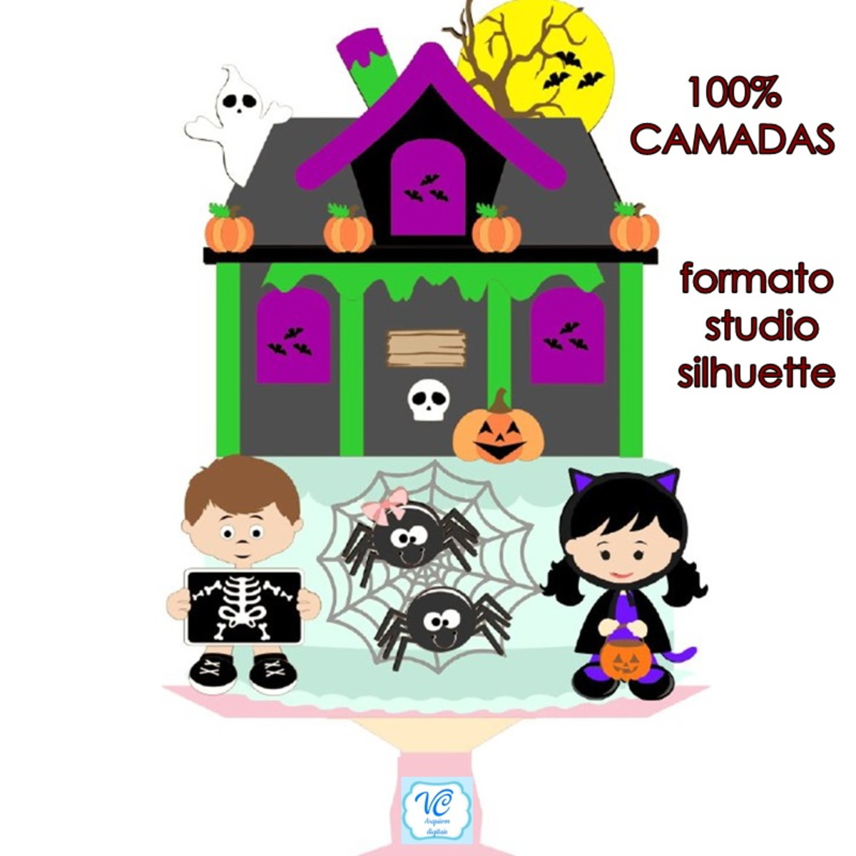 ARQUIVO TOPO DE BOLO HALLOWEEN camadas-04-COD: 904