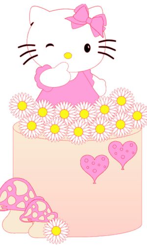 Arquivo Topo de Bolo - Hello Kitty 003