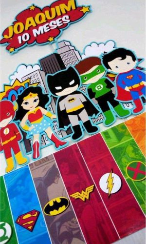 ARQUIVO TOPO DE BOLO LIGA DA JUSTIÇA CUTE 2 (#132) - STUDIO