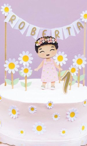 Arquivo Topo de Bolo - Menina Margarida