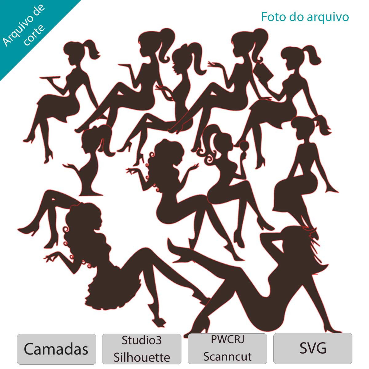 Arquivo topo de bolo menina sentada no bolo +1 tema da loja