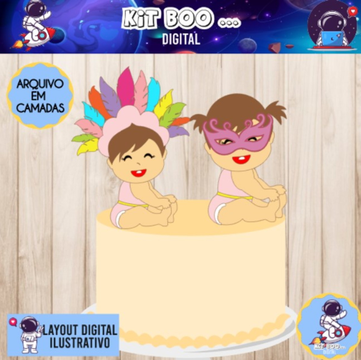 Arquivo Topo de Bolo - Meninas Carnaval