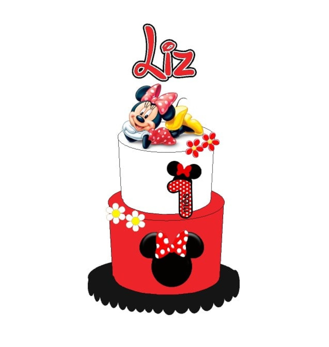 Arquivo Topo de Bolo Minnie