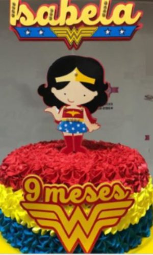 Arquivo Topo de Bolo - Mulher Maravilha Cute