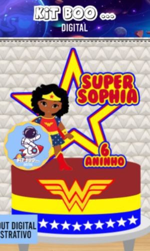 Arquivo Topo de Bolo - Mulher Maravilha